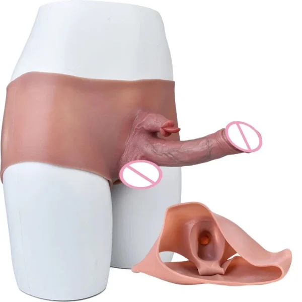 Toy Strap on Packers Dildo Penis Sleeve for Men MTF and FTM Sex Toy Silicone Penis Extension Cock Extender Enhancer for Men