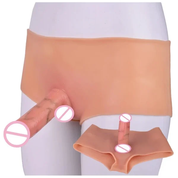 Ultra-Realistic Penis Pants LGBT Sex Toy Strap on Penis Boxer Briefs Wearable Penis Solid Inside Huge Dildo G-spot
