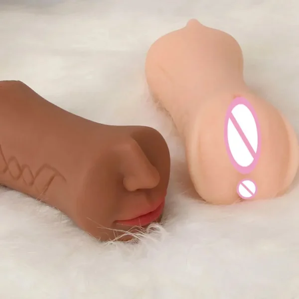 3 in 1 Men Masturbator Sex Toy Male Vagina Anal Sex Masturbator Tool Men Plastic Rubber Vagina