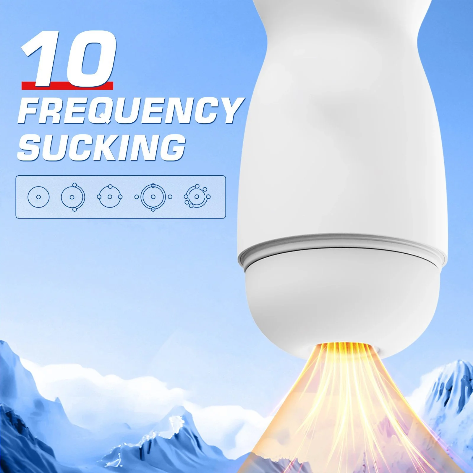 10 Frequency Automatic Vibrating Masturbation Cup Sex Toys Sucking Masturbating Machine with Voice