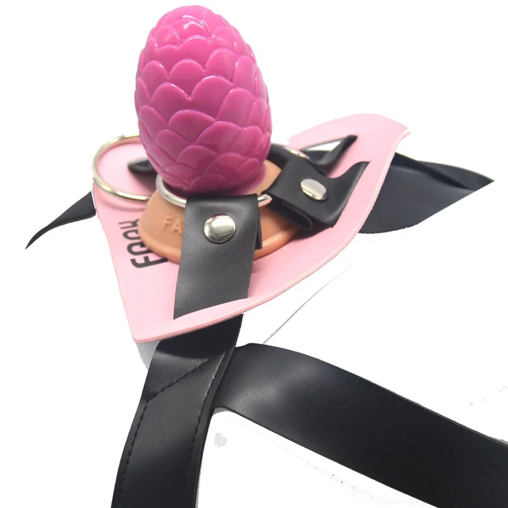 9.5cm Nuts Shape Lesbian Sex Toy Rubber Penis for Women Anal with Belt Strap on Dildo Sex Toy for Male