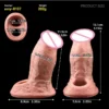 Silicone Open-ended Penis Sleeve Cock Enlagers Reusable Lifelike Penis Enlargement Thickening Sex Toys for Men