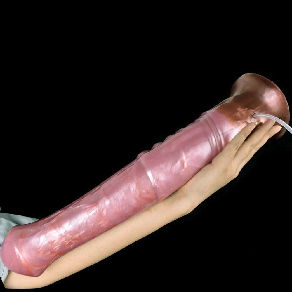 Super Huge 16.53 Inch Animal Horse Realistic Ejaculating Penis Liquid Silicone Sex Toy for Women