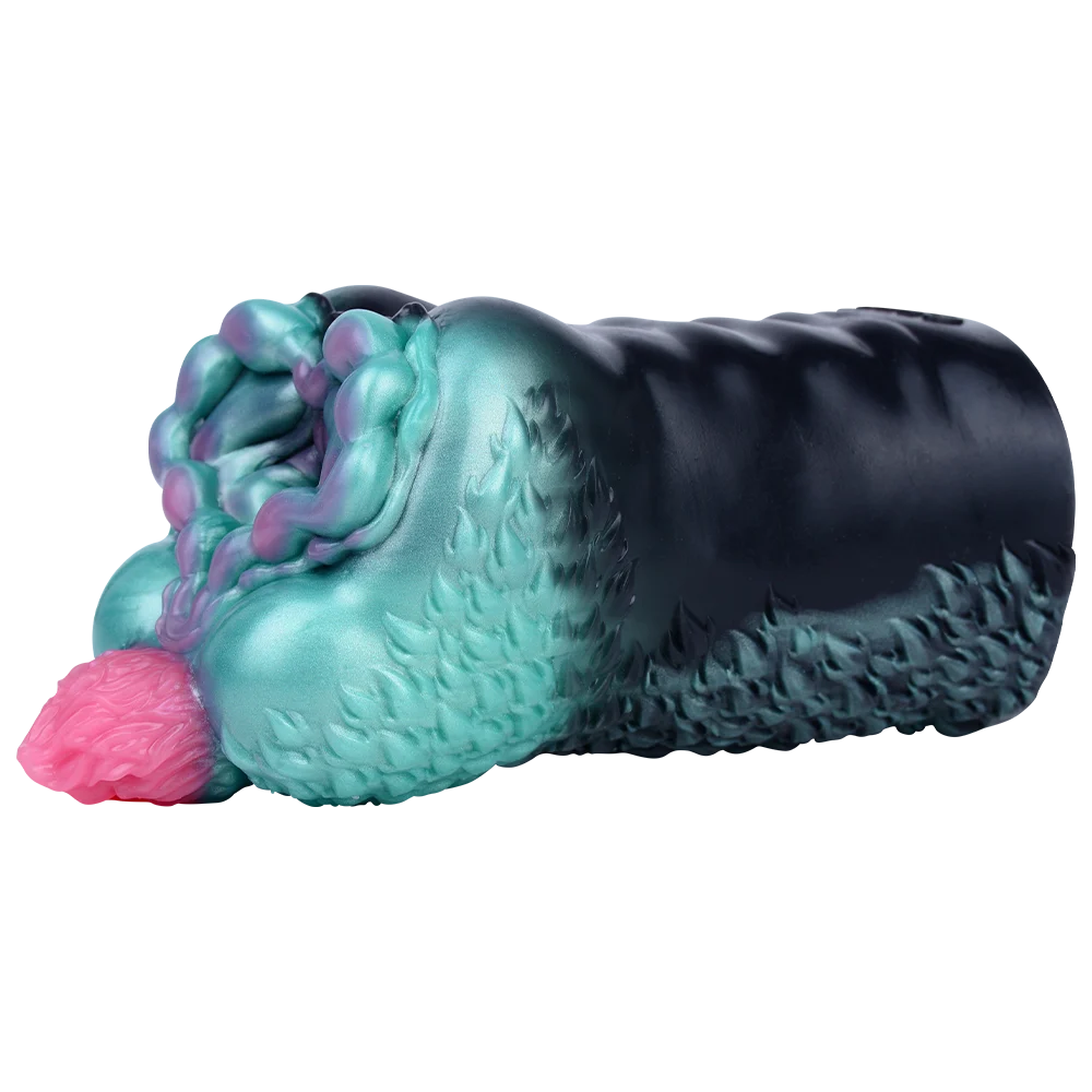 Black Mamba Wildebeest Liquid Silicone Fantasy Masturbator Designed to Be Lightweight and Portable Sex Toy for Men