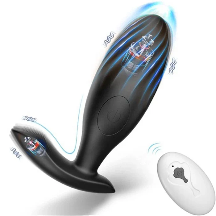 10-Mode Waterproof Remote Control Prostate Massage Plug Silicone Butt Dildo for Couple Sex Toys Anal Plug