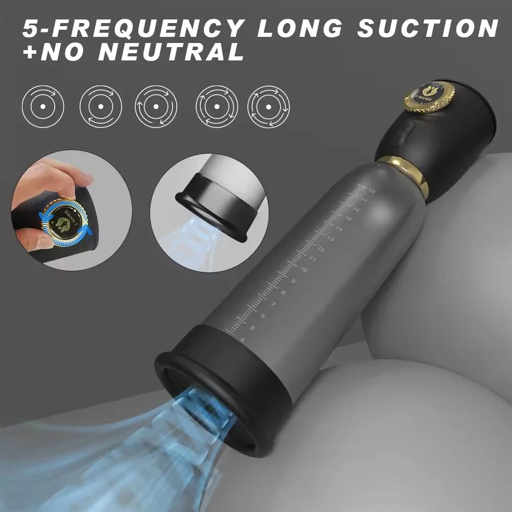 5 Frequency Sucking Male Enlargement Men Prostate Massager Vacuum Pump for Men Masturbator Product