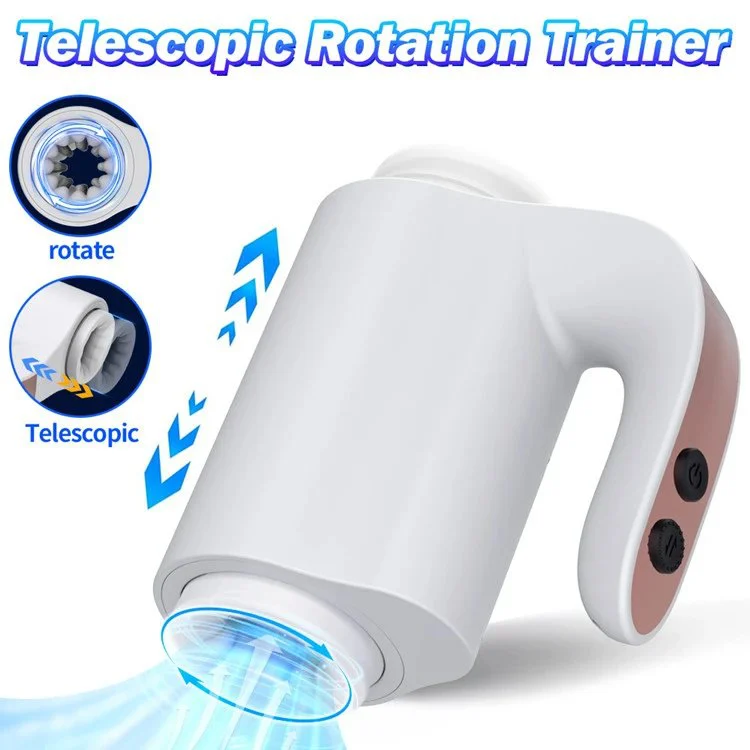 10 Frequency Handheld Automatic Telescopic Rotating Masturbation Cup for Men Sex Toys Machine for Male