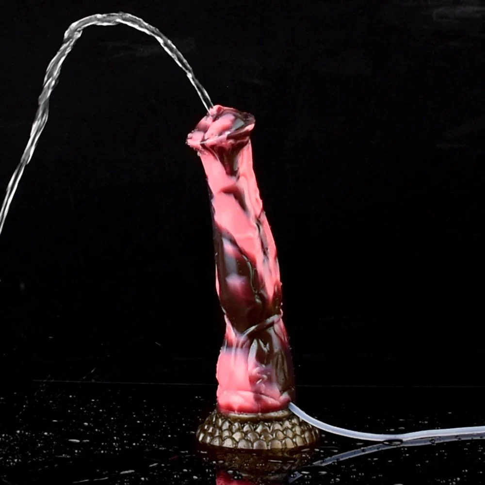 Soft Silicone Squirting Horse Dildo Fantasy Dildo Toys Sex Adult for Woman