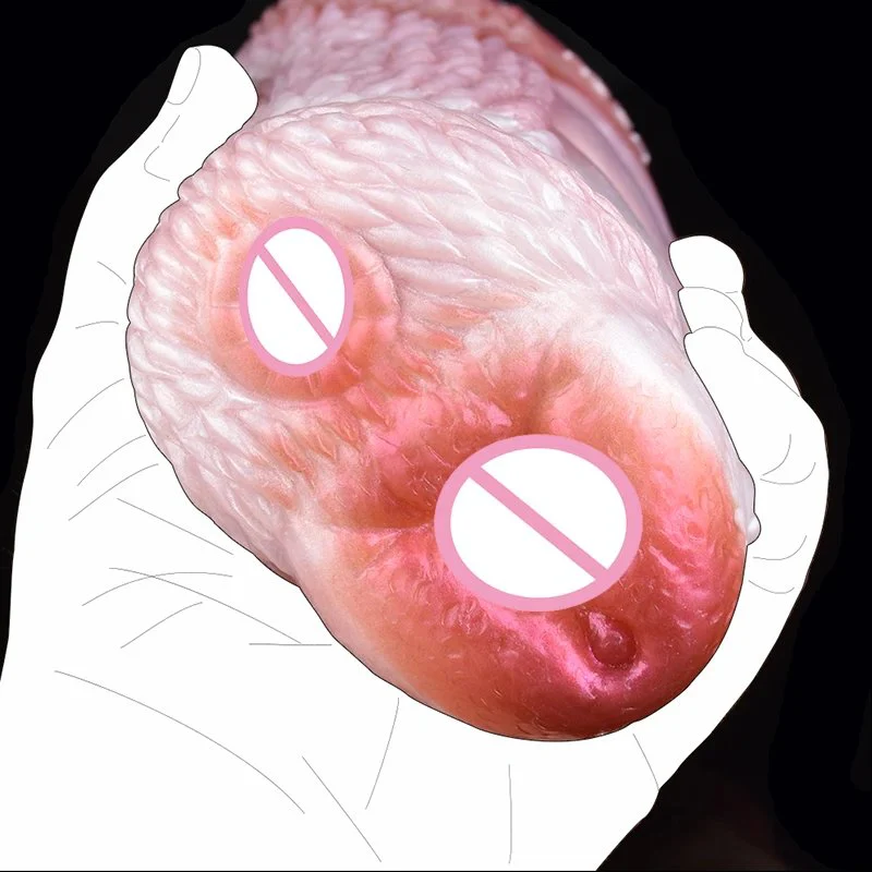 15 7.5cm Silicone Fantasy Dog Pussy Monster Male Masturbator Two-Hole Men Sex Toys Masturbation Cup