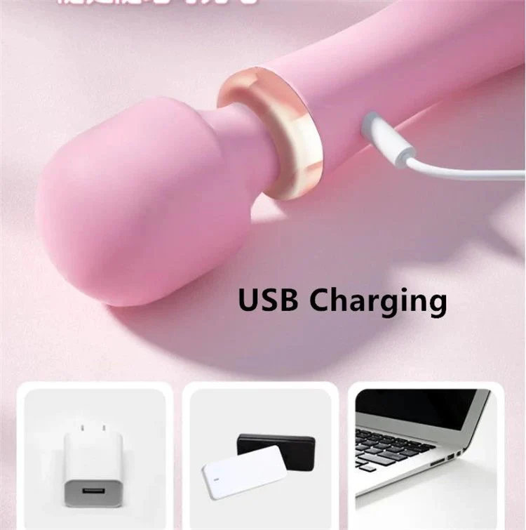 10 Speed AV Wand Massager Toys With Double Motor Heating Lilo Sex Vibrator for Women