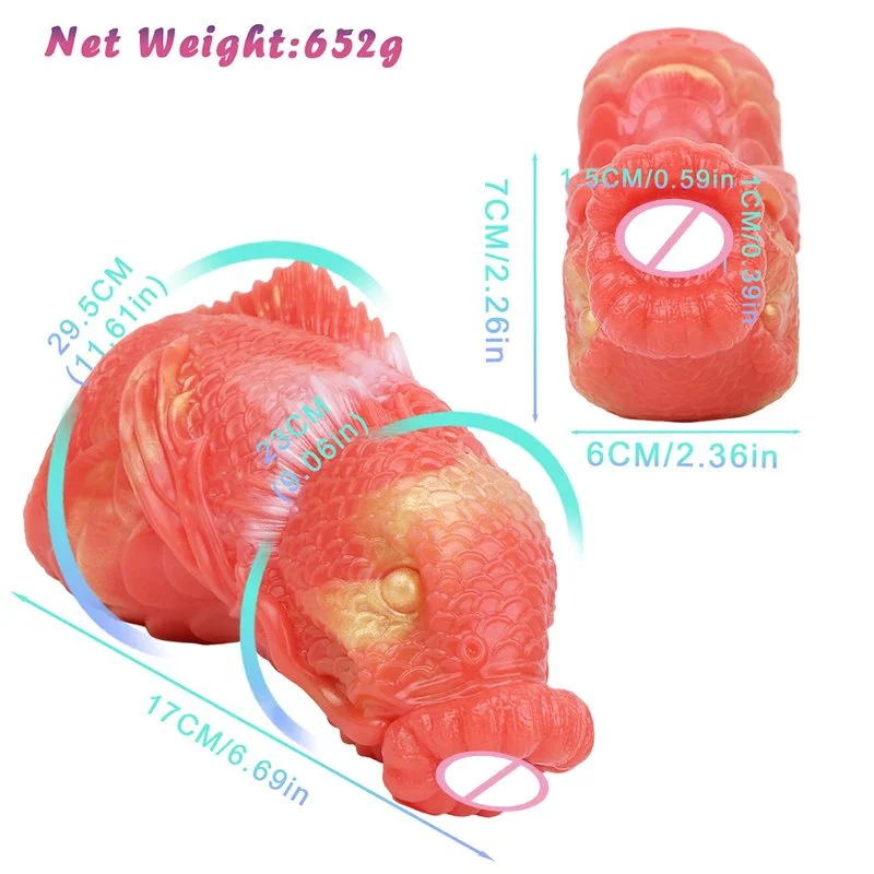 Colorful Koi Fish Shape Soft Male Masturbator Adult Sex Toys for Men with a Strong Package and Realistic Experience