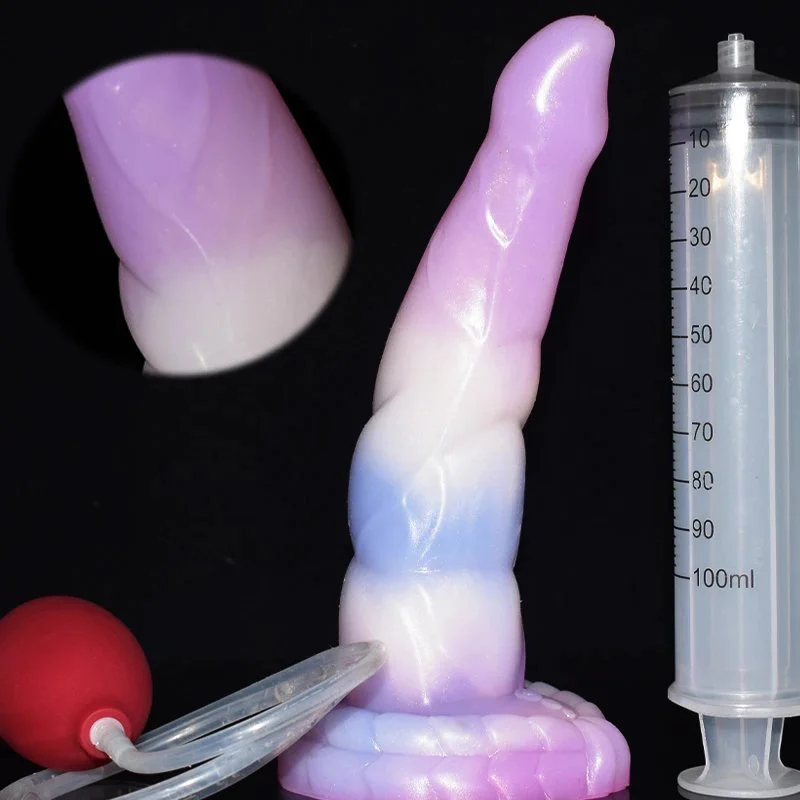 Monster Series Squirting Dildo Fantastic Ejaculation Dildo for Women Gorgeous Jello Sex Toy Sex Tool Flexible