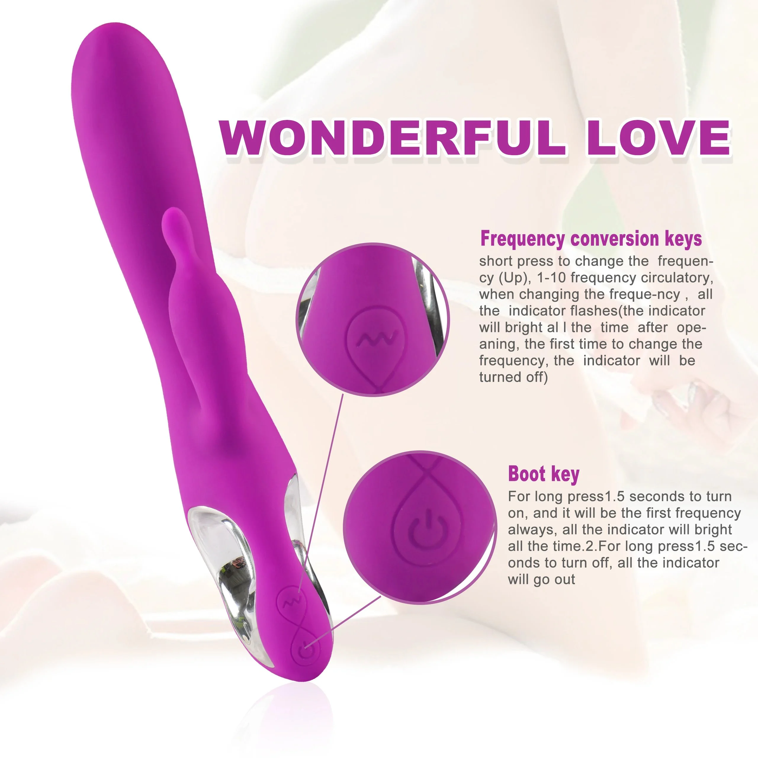 10-Speed Functional Multi-Speed Female Masturbator Fun Couples Vibrator for Woman