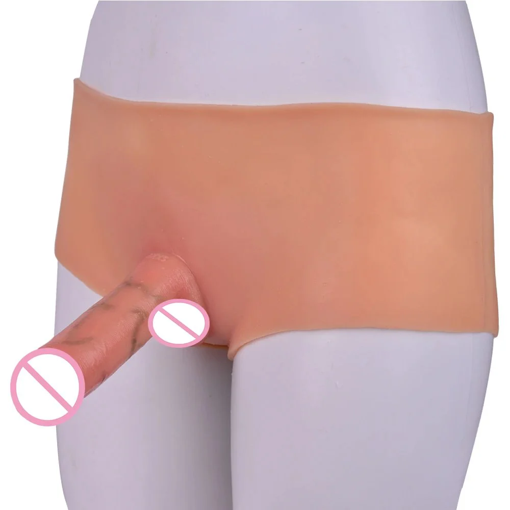 Liquid Silicone Artificial Realistic Big Penis Wearable Panty Strap on Dildos for Women Lesbian Sex Tool Adult Sex Toys