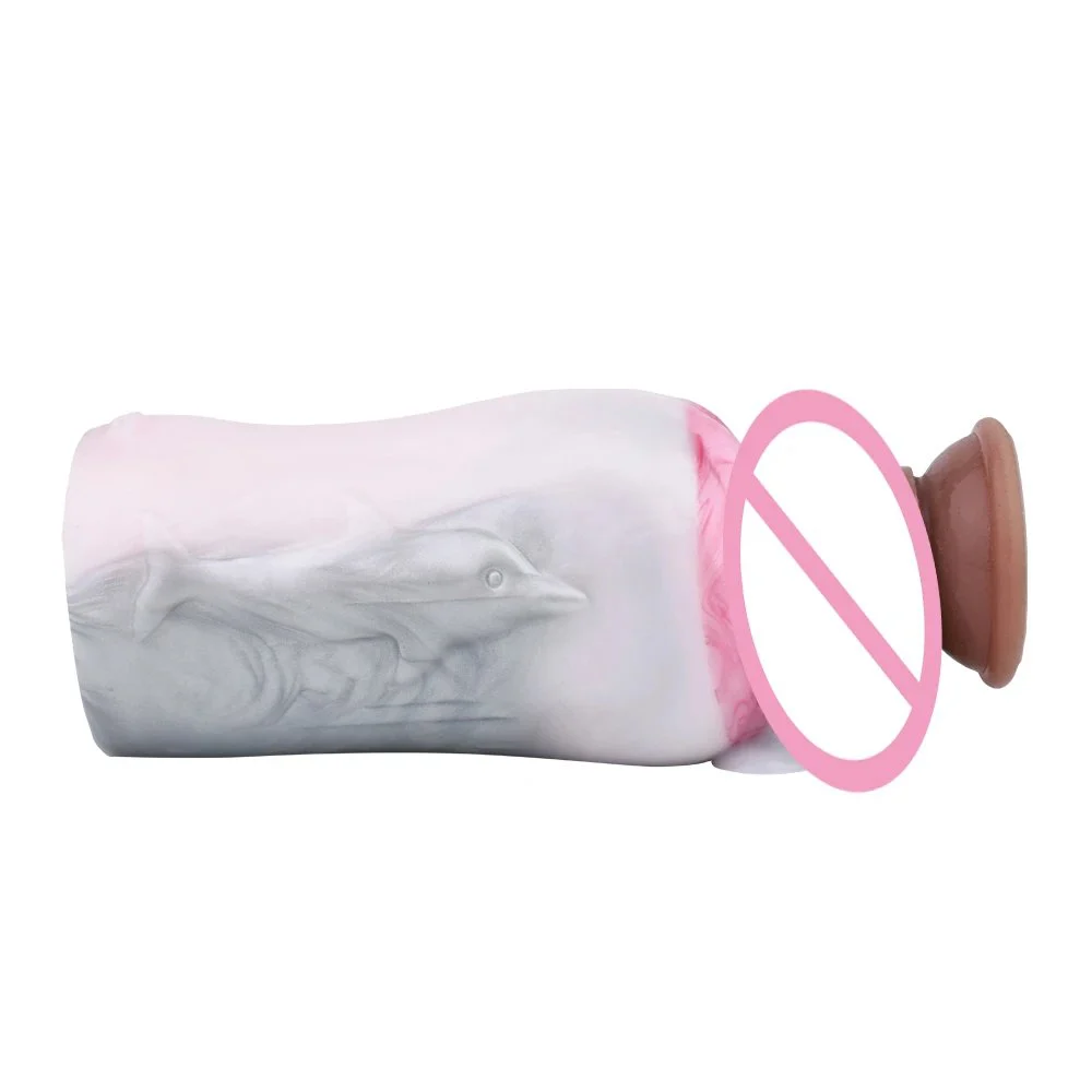 Dolphin Simulation Inverted Cup Sex Toys for Men Animal Reproductive Cavity