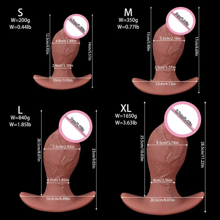 Mushroom Shape Black Realistic Big Huge Dildo Silicone Anal Plug Expand Extreme Big Butt Plug Adult Sex Toys for Women and Men