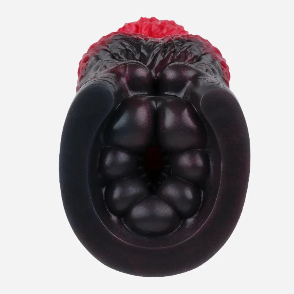 Donkey Hoof-Shaped Silicone Male Handheld Masturbator with Internal Textures for Enhanced Sensation