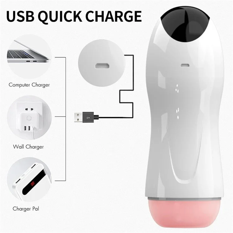8 Frequency Vibrating Masturbator Cups With Voice Electric Male Masturbation Cup Men Sex Toys