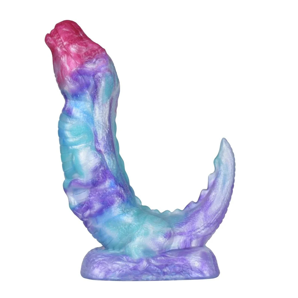 Snake Shape Dildo Fantasy alien Cock Dragon Dildo Curved Shaft Adult Sex Toy for G-spot Anal Play Giant alien Dildo