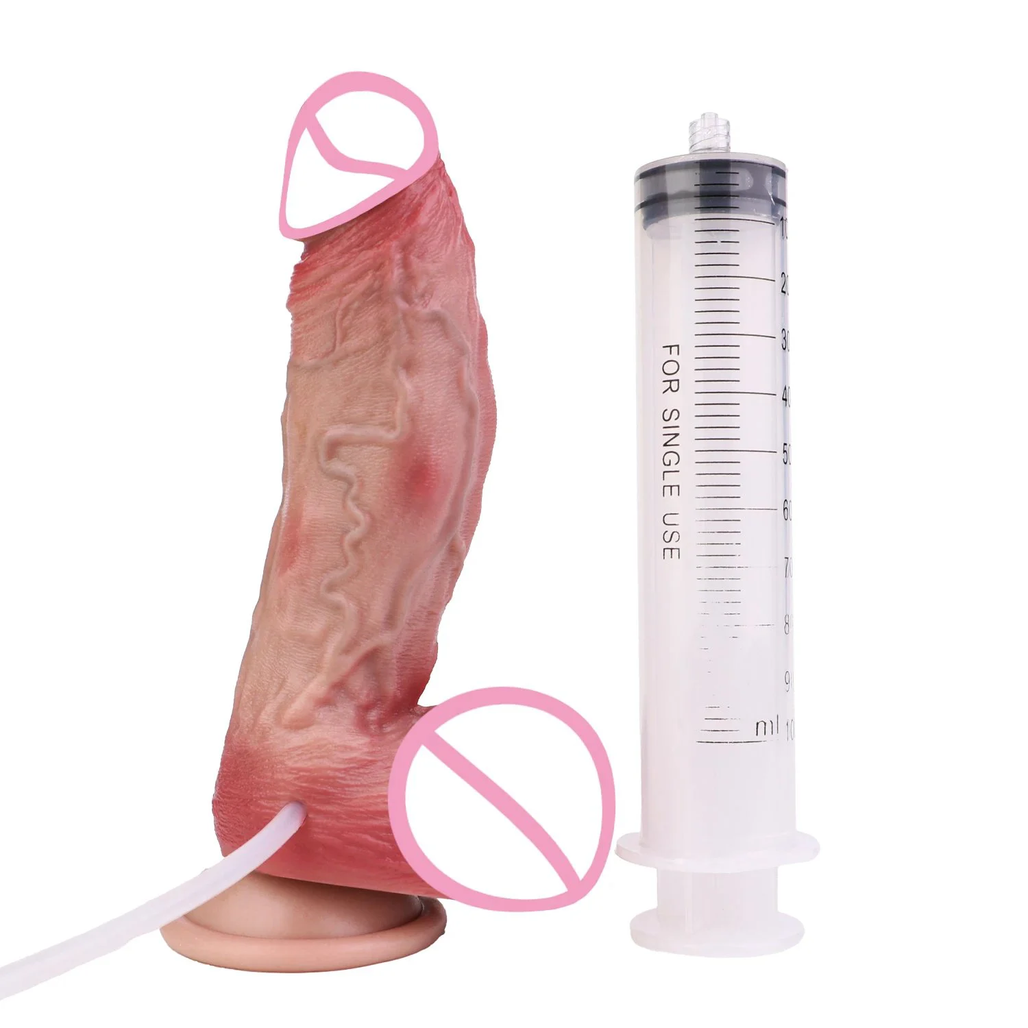 New Realistic Squirting Dildo Huge Sucker Soft Dildos for Adult Masturbator Female Vagina Massage Anal Plug Sex Toy Product