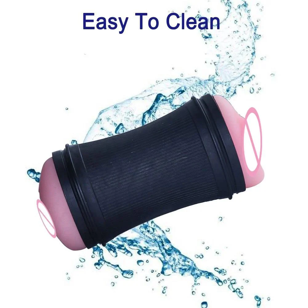 Adult Products Men Appliances Real Feel Touch Mini Manual Aircraft Cup Vibrator Masturbation Cup for Men