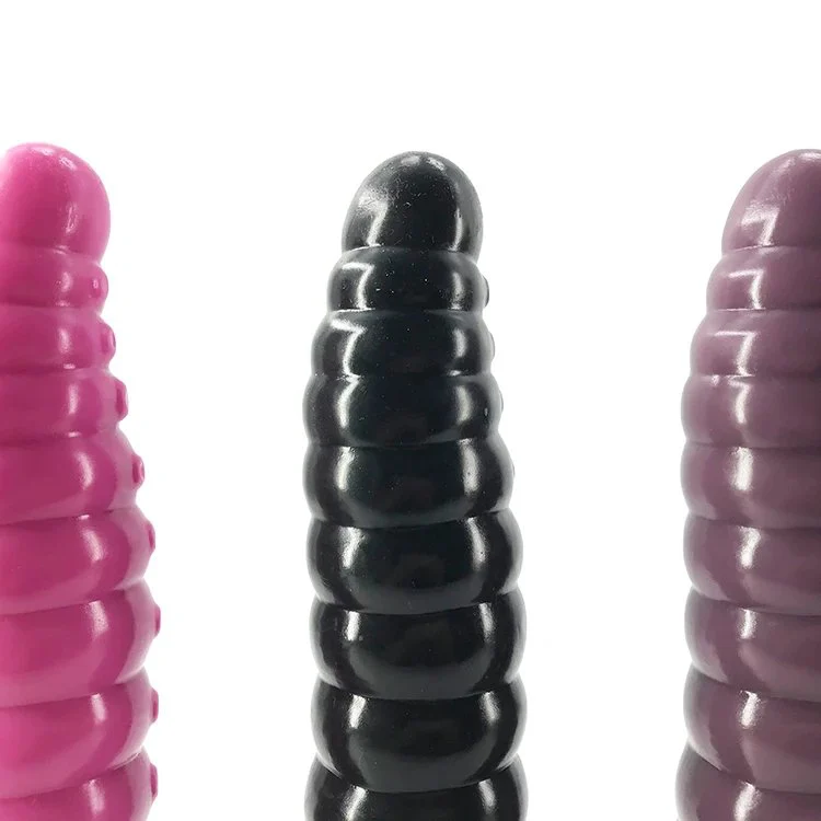 25cm 9.84 5.2cm Thick Big Silicone Anal Dildo Realistic Soft Flexible Caterpillar Shape Butt Toys for Women and Men Sex