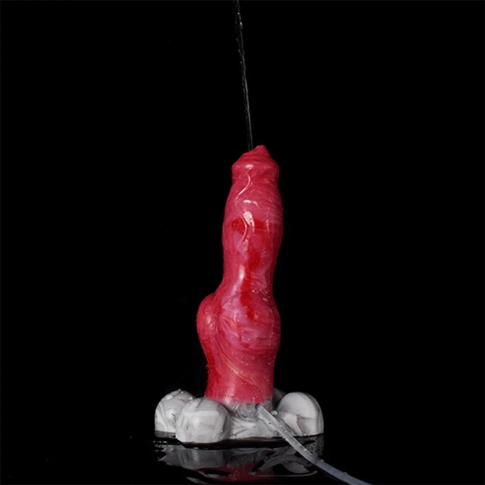 Super Hot Animal Dog Penis Knot Ejaculation Realistic Squirting Dildo for Women
