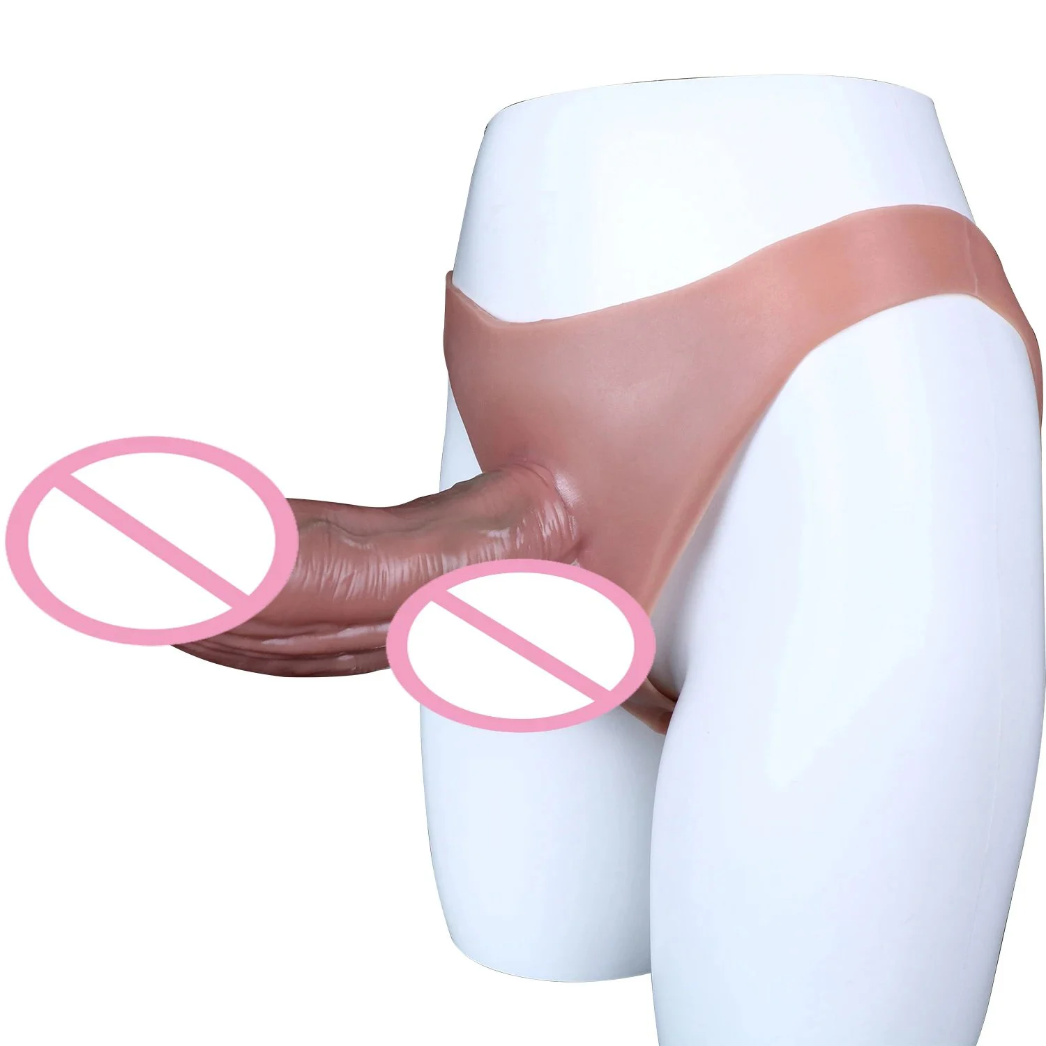 Thick Strong Penis Realistic Dildo Extension Penis Sex Toys Werable Hollow Dildo Strap on Dildo for Men Women