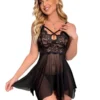 2PCS SET Ladies Mesh Underwear Backless Lace Bra and Thong Set Embroidery Sexy Lingerie