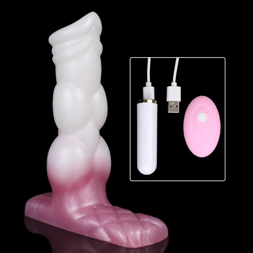 6.3 Inch Small Artificial Animal Vibrating Horse Penis Sleeve Sex Anal Adult Shop Toy