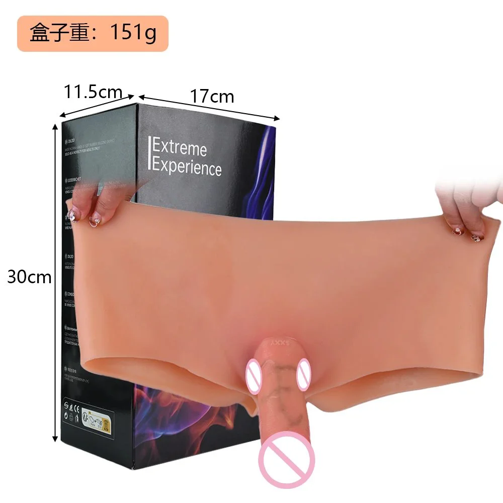 Ultra-Realistic Penis Pants LGBT Sex Toy Strap on Penis Boxer Briefs Wearable Penis Solid Inside Huge Dildo G-spot