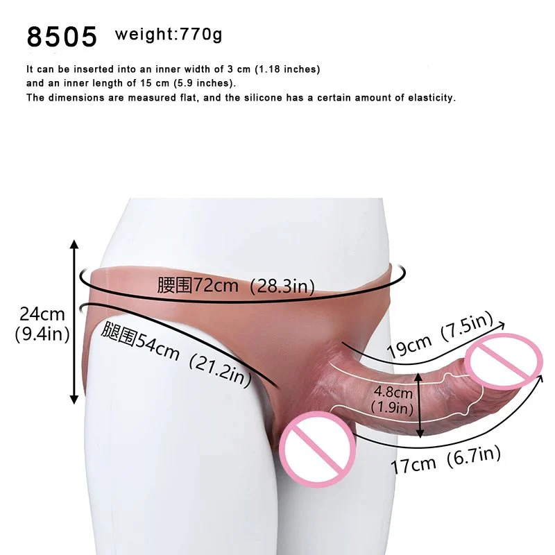 Hollow Strap on Dildo Sleeve for Men Erection Disorders Packers Realistic Harness Penis Enlarger Extender Imitator Longer