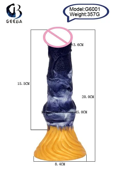 New Arrival Multi Color Large Sex Product Realistic Animal Dog Dildo Flexible Liquid Silicone Penis for Women Sex