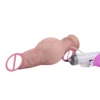 New Inflatable Ejaculating Dildo Adult Sex Toys with Simulated Skin Experience Liquid Silicone Malleable Squirting Dildo