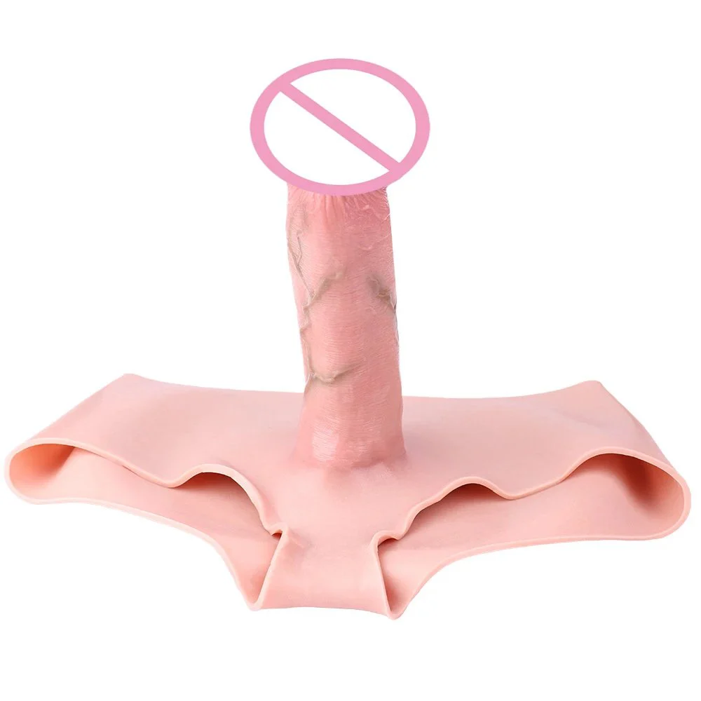 Strap on Dildo Panties Soft High Elasticity Silicone Pants Extender Length Reusable Men Condom Adult Transgender Crossdresser