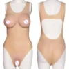 Elastic Artificial Realistic B C D E F Cup Breast Crossdresser Female Bodysuit Silicone Breast Crossdress Transgender Drag Queen