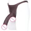 Triangle Soft Silicone Penis Pants for Men Realistic Wearable Dildo Underwear, Sexy Fitted Male Enhancement