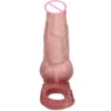 6inch Realistic Silicone Penis Sleeve Inner Wall Thread Design Penis Extension Sleeve Penis Enlargement Cock Sex Toy for Man