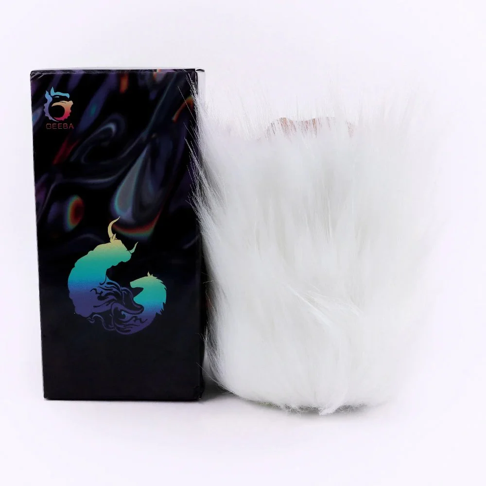 Animal Plush Pussy Male Masturbator Cup Fantasy Silicone and Faux Fur Sex Toys Single Channel Masturbation Cup Anal Pussy