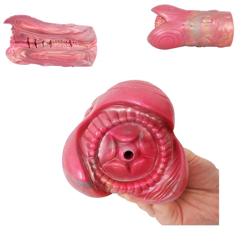 Alien Soft Channel Stroker for Men Liquid Silicone Fantasy Vagina Stroker. Unique Textured Inner Tunnel Male Masturbator Sex Toy