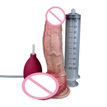 New Realistic Squirting Dildo Huge Sucker Soft Dildos for Adult Masturbator Female Vagina Massage Anal Plug Sex Toy Product