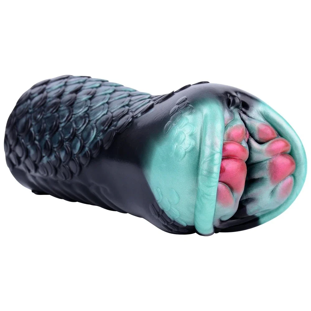Fantasy Black MamBa Snake Masturbation Cup Soft Silicone Sex Masturbation Men's Fantasy Vaginal Masturbator Male Adult Toy