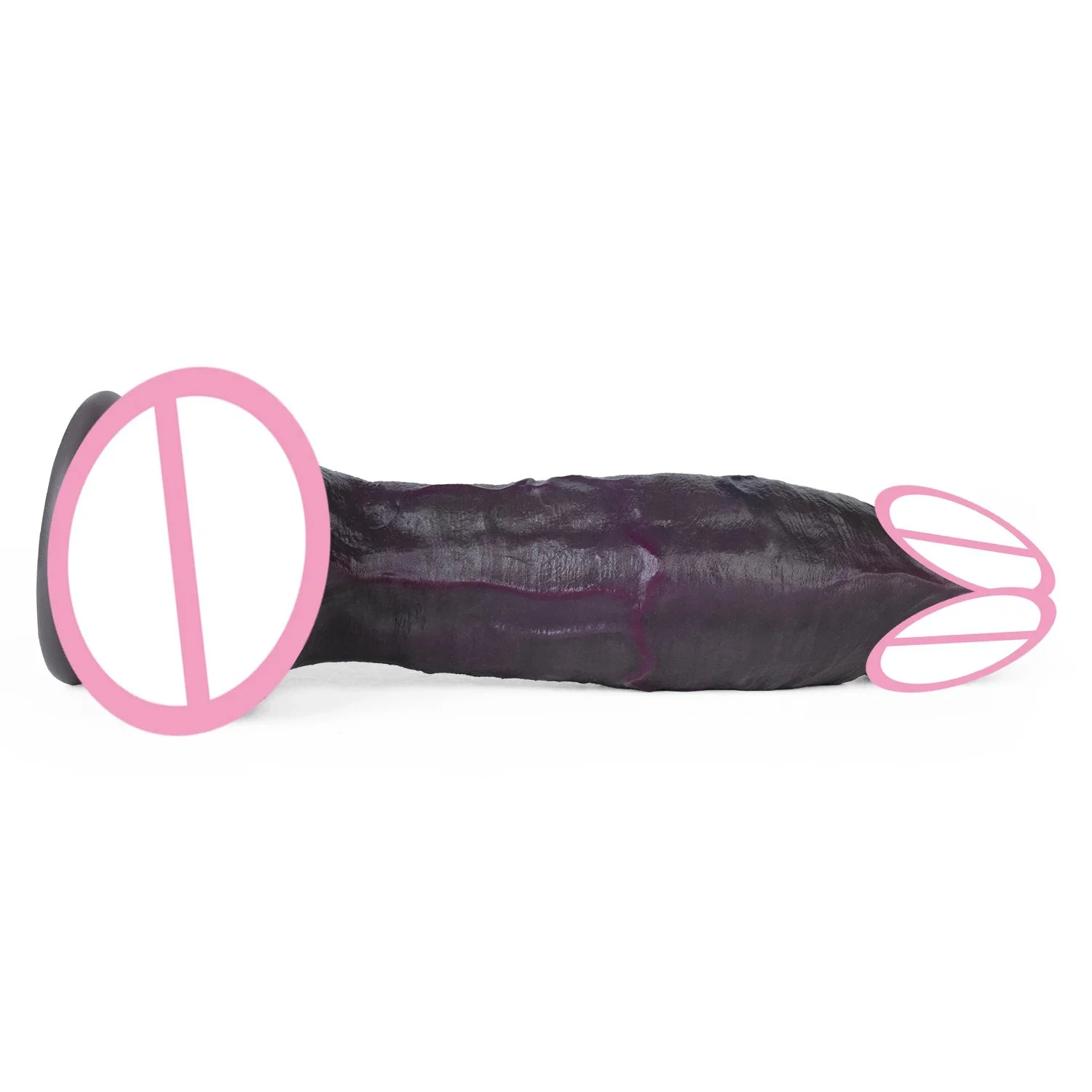 8.03in Silicone Realistic Suction Cup Male Masturbator Authentically Textured Masturbation Product Available