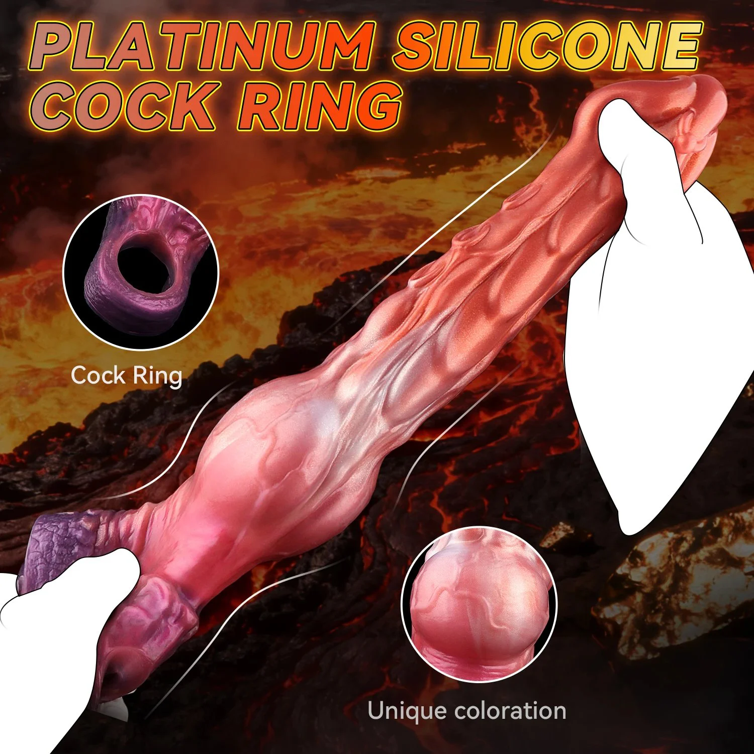 9.84 Inch Monster Huge Thick Dildo Sleeve Penis Sheath Extender Enlarger,Cock Sheath Extension Penis Extender Toy