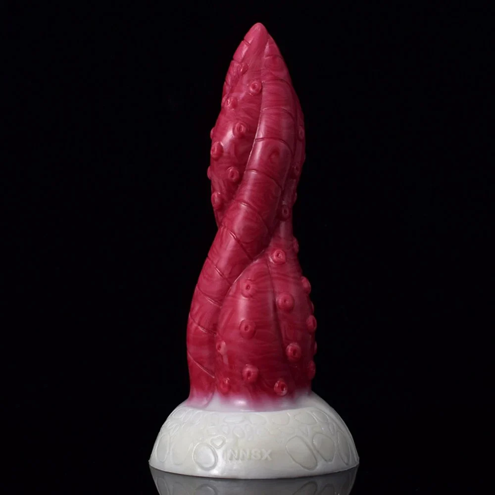 Octopus Shape Liquid Silicone Long Soft Sex Toys Dildos for Women Men