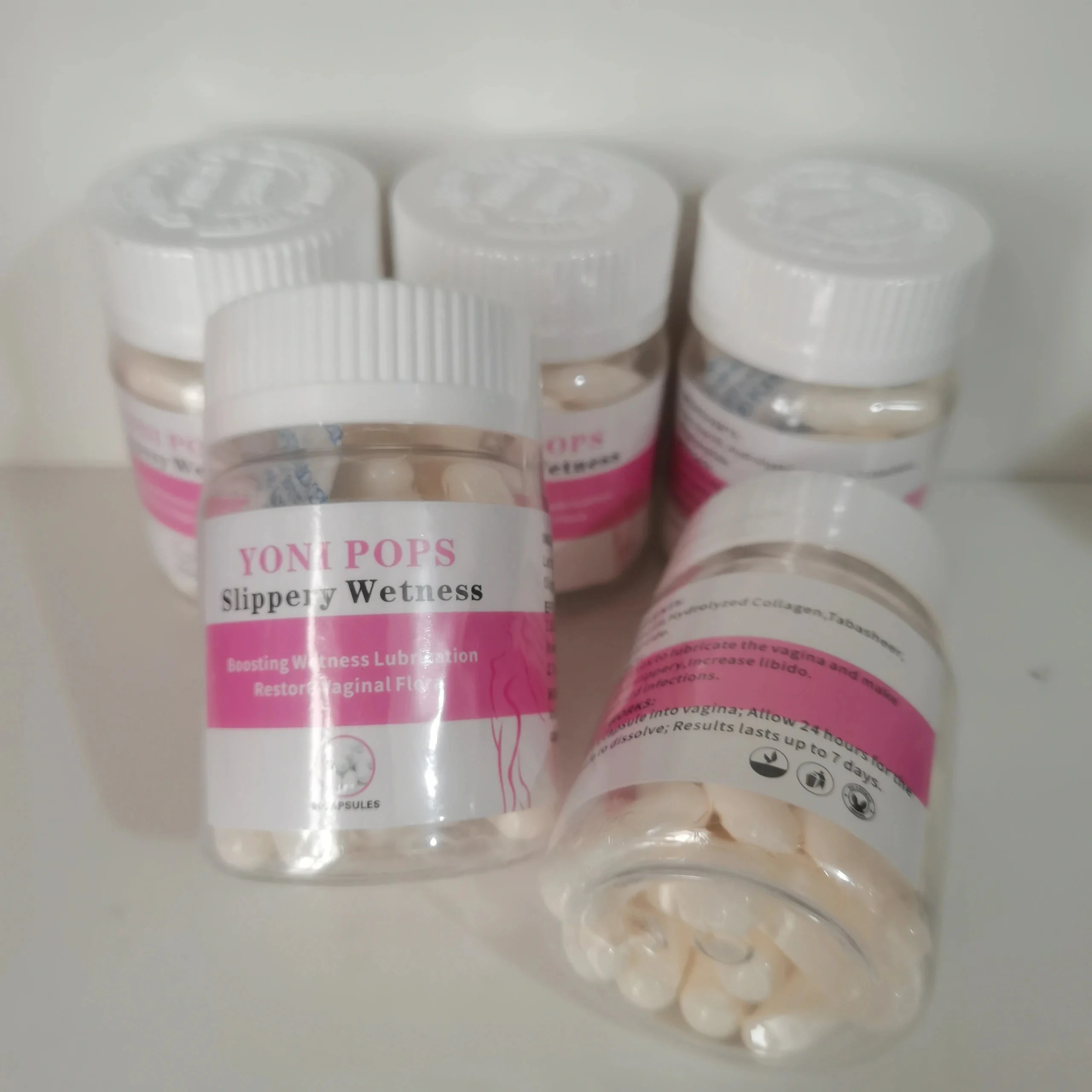 Female Private Care 30PCS Bottle Yoni Pops Personal Sex Lubricant Capsule Slippery Wetness Capsules