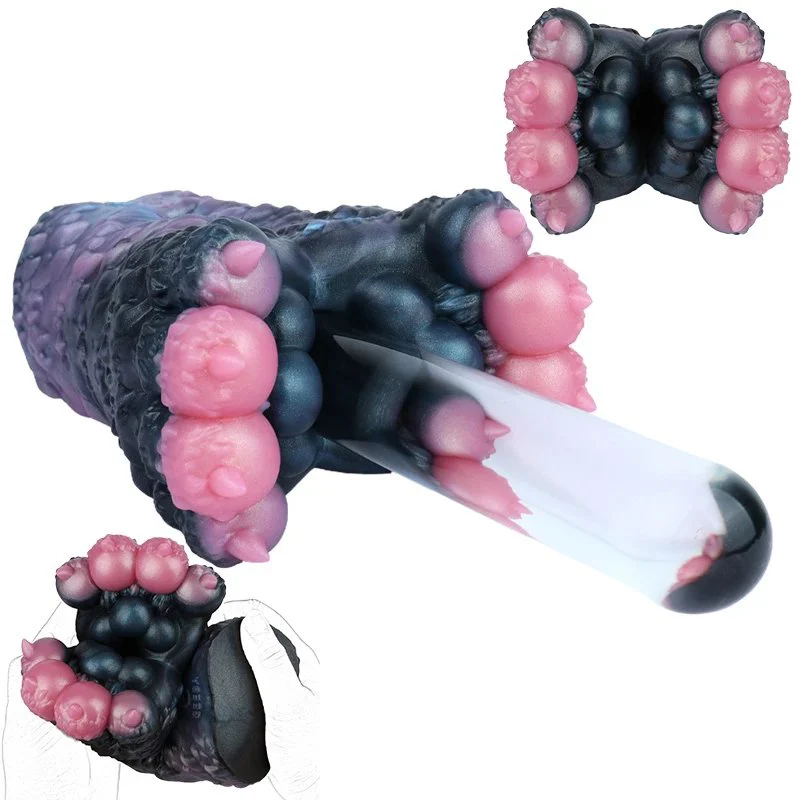 Fantasy Monster Beast Foot Male Masturbator Silicone Pussy Man's Penis Stroker Adult Man Realistic Vagina Sex Toy