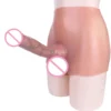 Realistic Dildo Sex Toy Simulation Penis Werable Pants Real Skin Feeling Realistic Silicone Sleeve Hollow Dildo Pants
