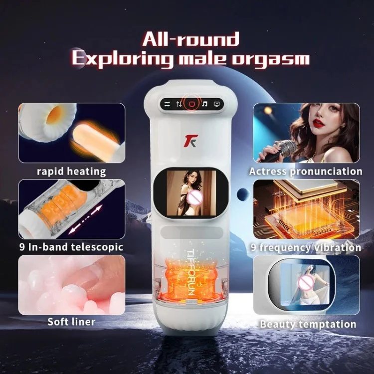 App Male Intelligent Electric Masturbation Toys with Display Voice Exercise Masturbators for Men