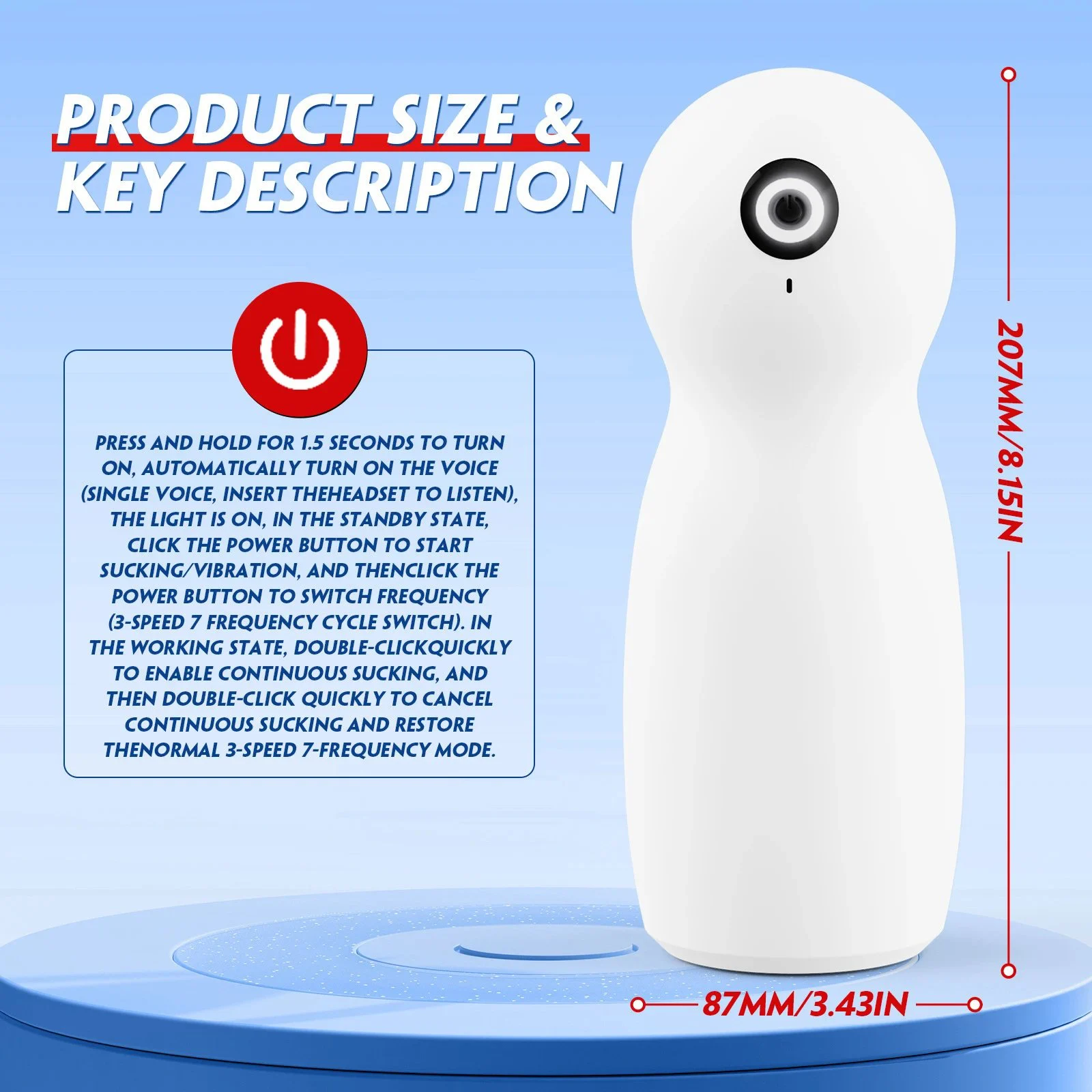 10 Frequency Automatic Vibrating Masturbation Cup Sex Toys Sucking Masturbating Machine with Voice